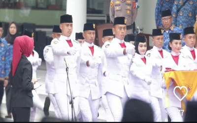 Dua Siswa MAN 2 Ciamis Terpilih Sebagai Pengibar Bendera pada Upacara Hari Sumpah Pemuda Tingkat Kab Ciamis